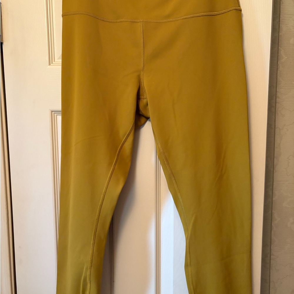 Lululemon Wunder Train High Rise Tight NWOT Gold Spice 25”
